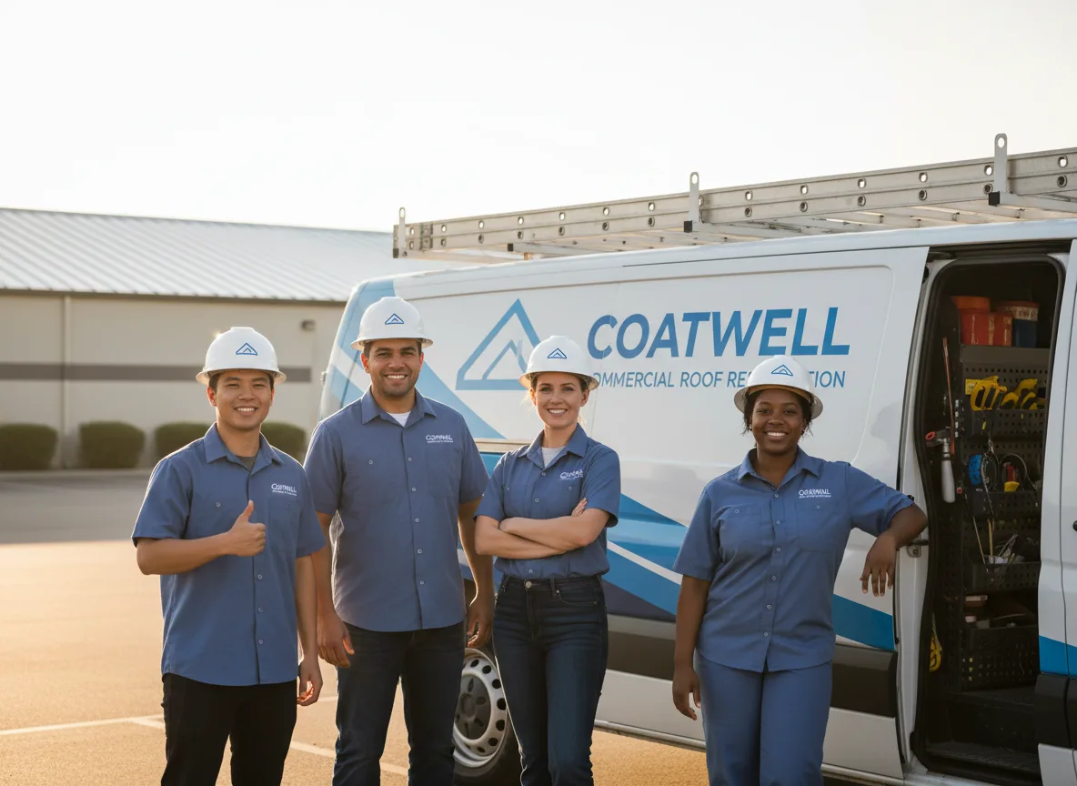 Commercial roof coating company in Eden, NY